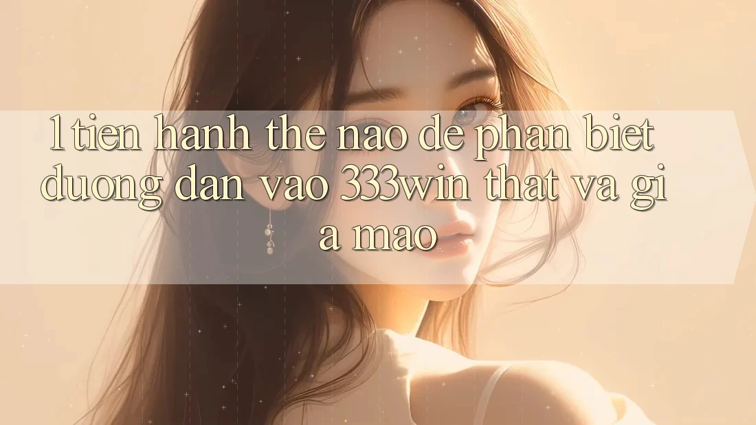 1. Tiến hành thế nào để phân biệt đường dẫn vào 333win thật và giả mạo?