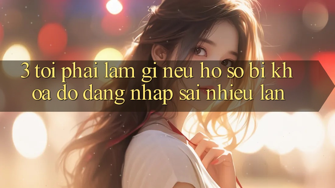 3. Tôi phải làm gì nếu hồ sơ bị khóa do đăng nhập sai nhiều lần?