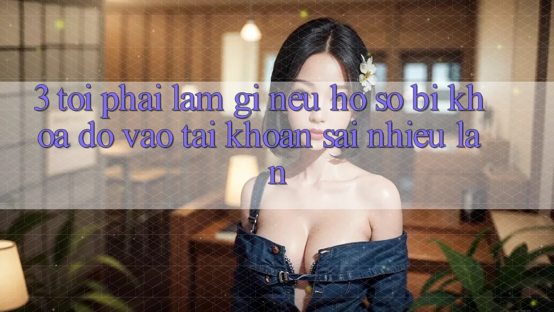 3. Tôi phải làm gì nếu hồ sơ bị khóa do vào tài khoản sai nhiều lần?
