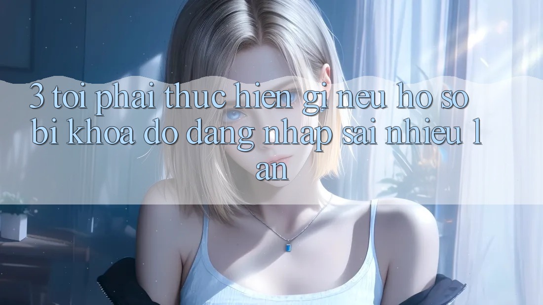 3. Tôi phải thực hiện gì nếu hồ sơ bị khóa do đăng nhập sai nhiều lần?