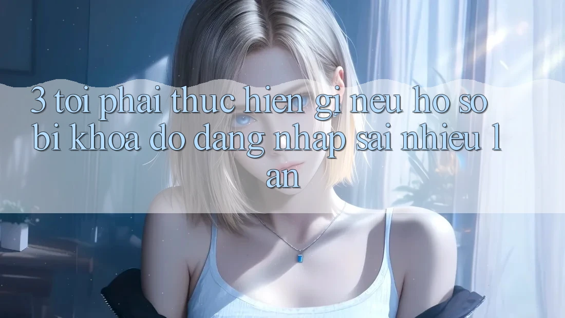 3. Tôi phải thực hiện gì nếu hồ sơ bị khóa do đăng nhập sai nhiều lần?