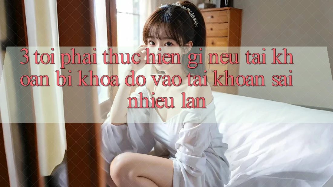 3. Tôi phải thực hiện gì nếu tài khoản bị khóa do vào tài khoản sai nhiều lần?