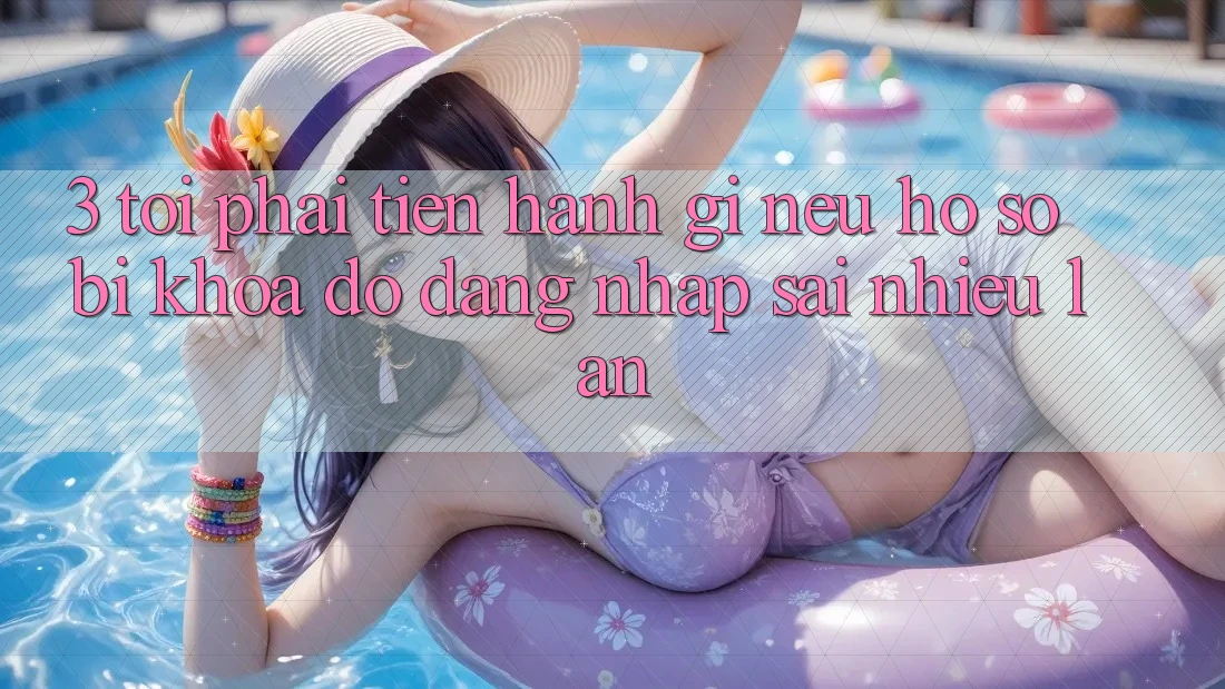 3. Tôi phải tiến hành gì nếu hồ sơ bị khóa do đăng nhập sai nhiều lần?