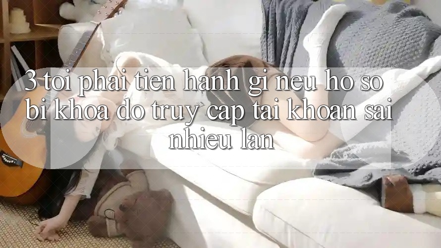 3. Tôi phải tiến hành gì nếu hồ sơ bị khóa do truy cập tài khoản sai nhiều lần?