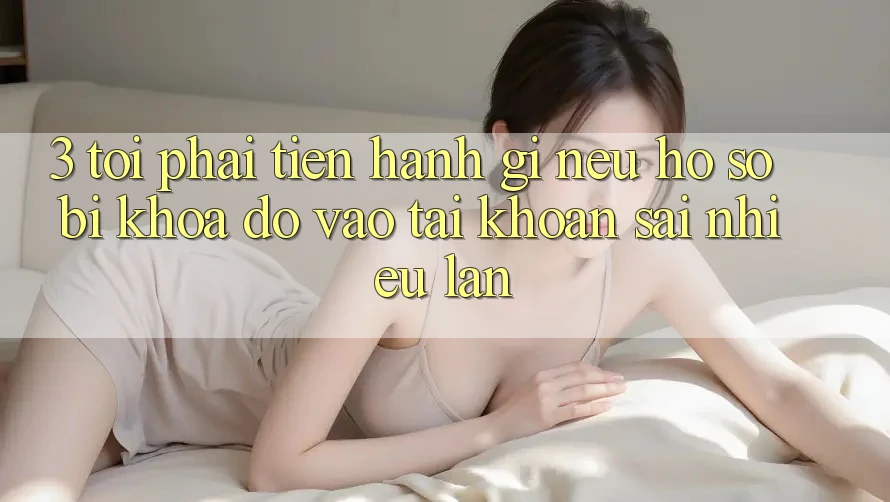 3. Tôi phải tiến hành gì nếu hồ sơ bị khóa do vào tài khoản sai nhiều lần?