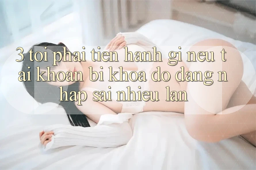 3. Tôi phải tiến hành gì nếu tài khoản bị khóa do đăng nhập sai nhiều lần?