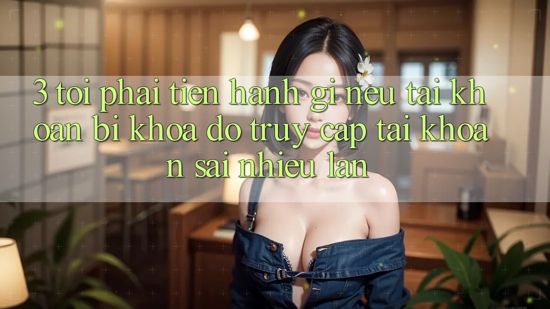 3. Tôi phải tiến hành gì nếu tài khoản bị khóa do truy cập tài khoản sai nhiều lần?