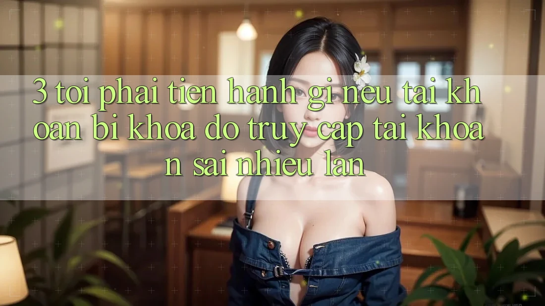 3. Tôi phải tiến hành gì nếu tài khoản bị khóa do truy cập tài khoản sai nhiều lần?