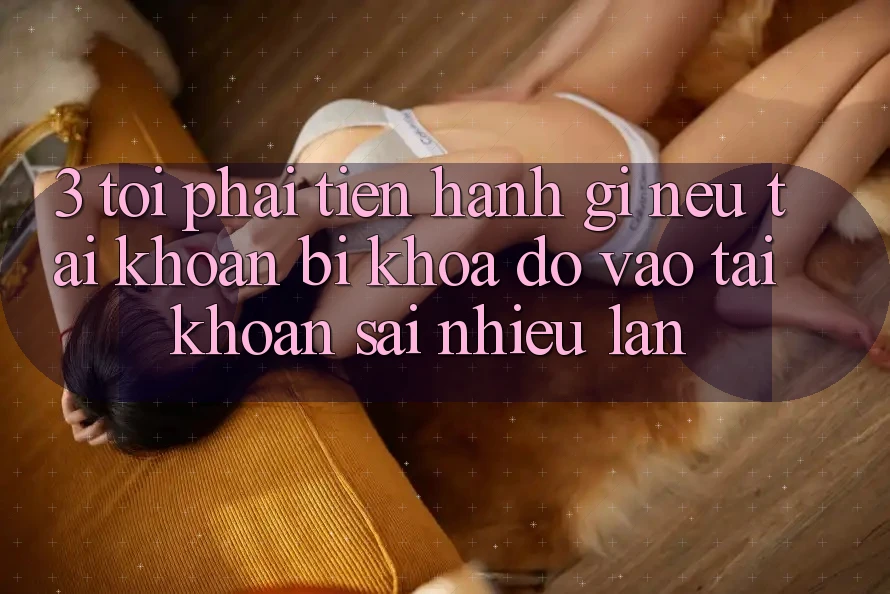 3. Tôi phải tiến hành gì nếu tài khoản bị khóa do vào tài khoản sai nhiều lần?