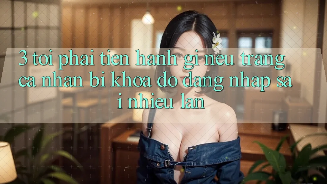 3. Tôi phải tiến hành gì nếu trang cá nhân bị khóa do đăng nhập sai nhiều lần?