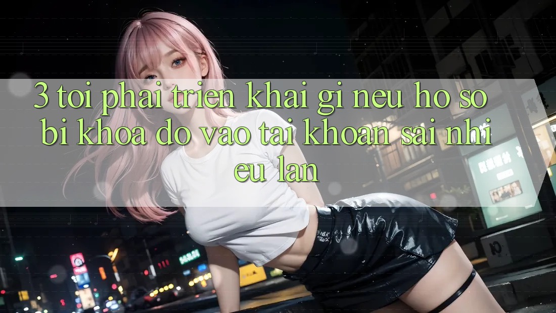3. Tôi phải triển khai gì nếu hồ sơ bị khóa do vào tài khoản sai nhiều lần?