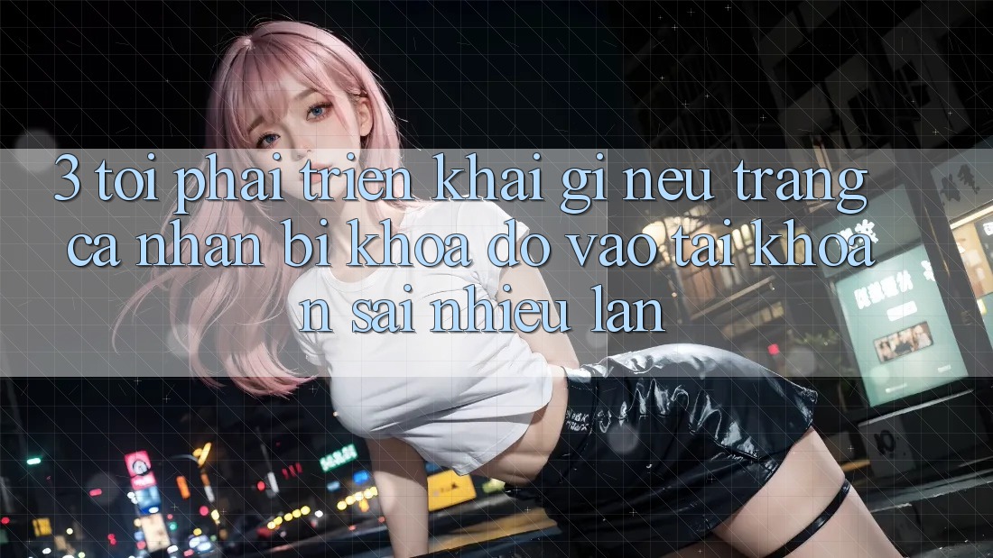 3. Tôi phải triển khai gì nếu trang cá nhân bị khóa do vào tài khoản sai nhiều lần?
