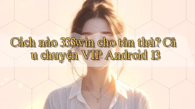 Cách nào 333win cho tân thủ, câu chuyện VIP Android 13