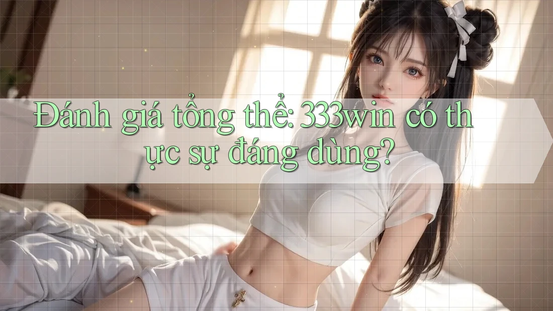 Đánh giá tổng thể: 333win có thực sự đáng dùng?