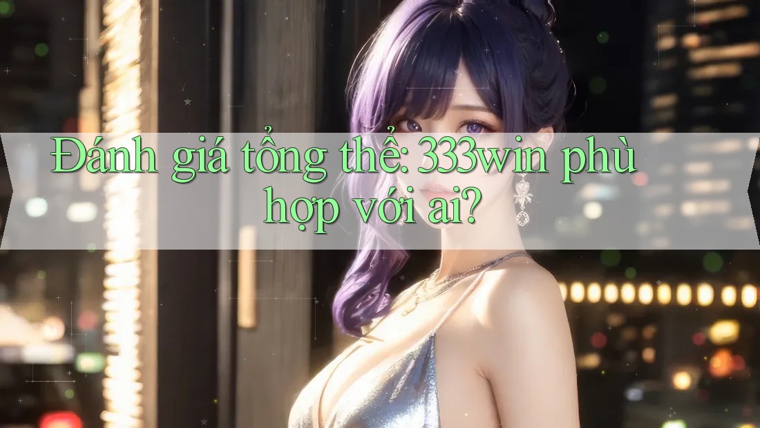 Đánh giá tổng thể: 333win phù hợp với ai?