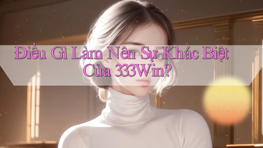 Điều Gì Làm Nên Sự Khác Biệt Của 333Win? Điều Gì Làm Nên Sự Khác Biệt Của 333Win?