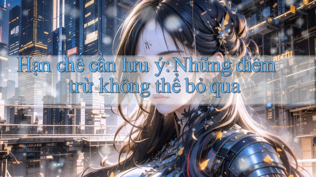 Hạn chế cần lưu ý: Những điểm trừ không thể bỏ qua