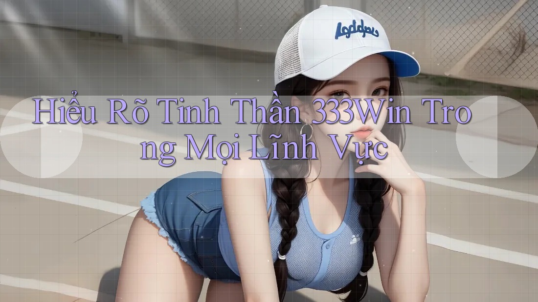 Hiểu Rõ Tinh Thần 333Win Trong Mọi Lĩnh Vực Hiểu Rõ Tinh Thần 333Win Trong Mọi Lĩnh Vực