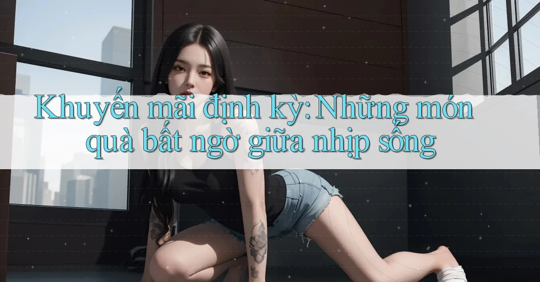 Khuyến mãi định kỳ: Những món quà bất ngờ giữa nhịp sống