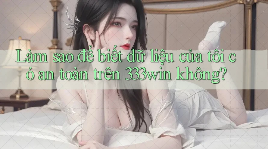 Làm sao để biết dữ liệu của tôi có an toàn trên 333win không?