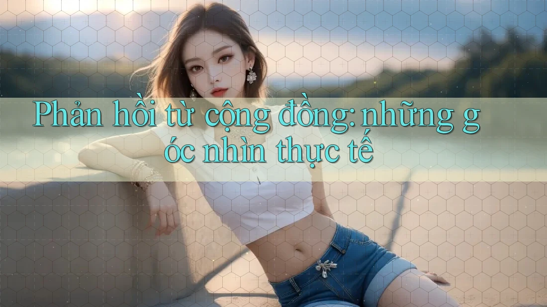 Phản hồi từ cộng đồng: những góc nhìn thực tế