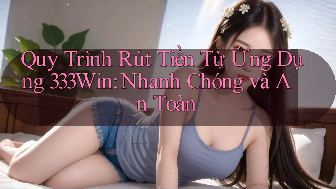 Quy Trình Rút Tiền Từ Ứng Dụng 333Win: Nhanh Chóng và An Toàn