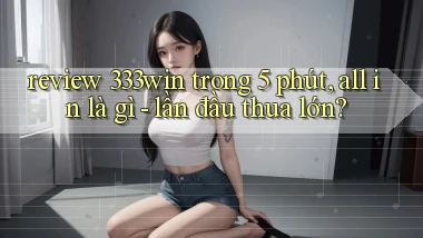 review 333win trong 5 phút, all in là gì   lần đầu thua lớn