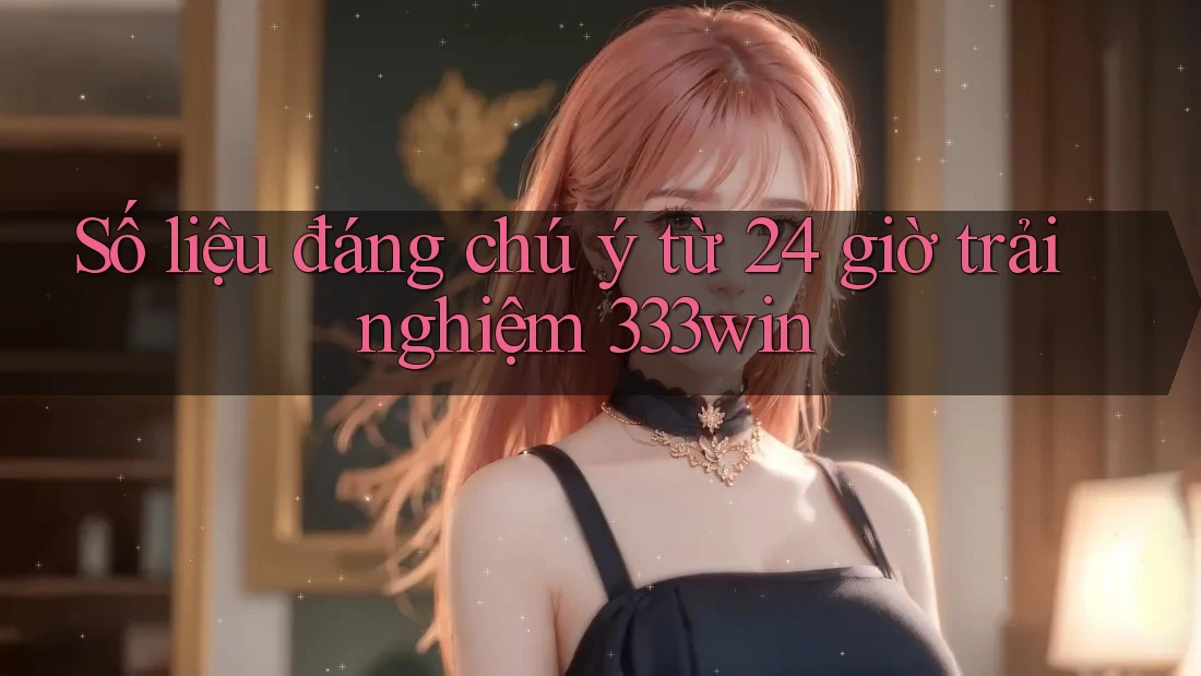 Số liệu đáng chú ý từ 24 giờ trải nghiệm 333win