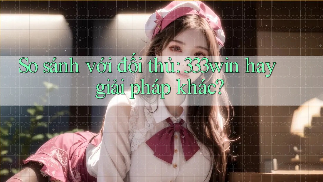 So sánh với đối thủ: 333win hay giải pháp khác?