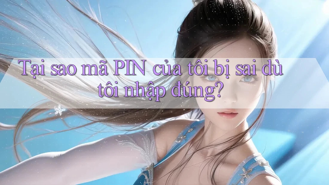 Tại sao mã PIN của tôi bị sai dù tôi nhập đúng?