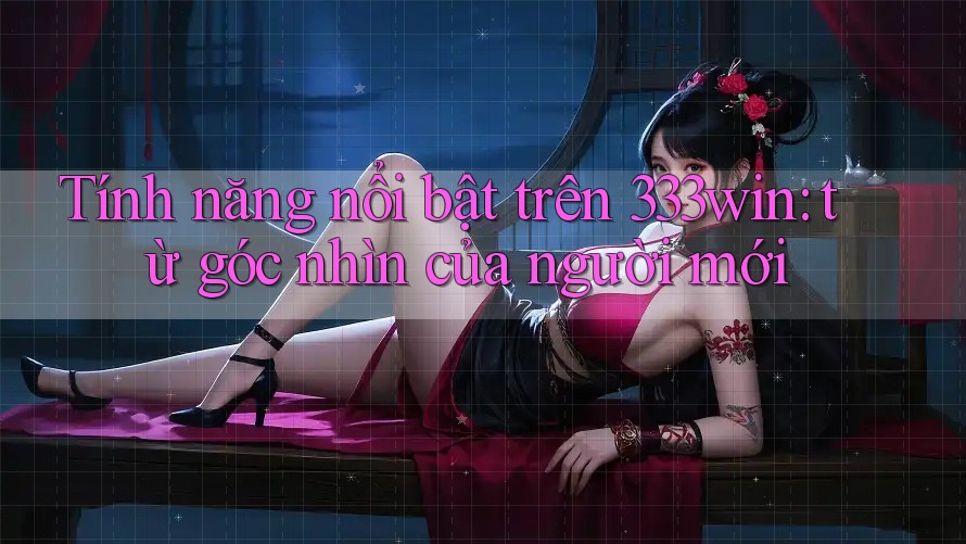 Tính năng nổi bật trên 333win: từ góc nhìn của người mới