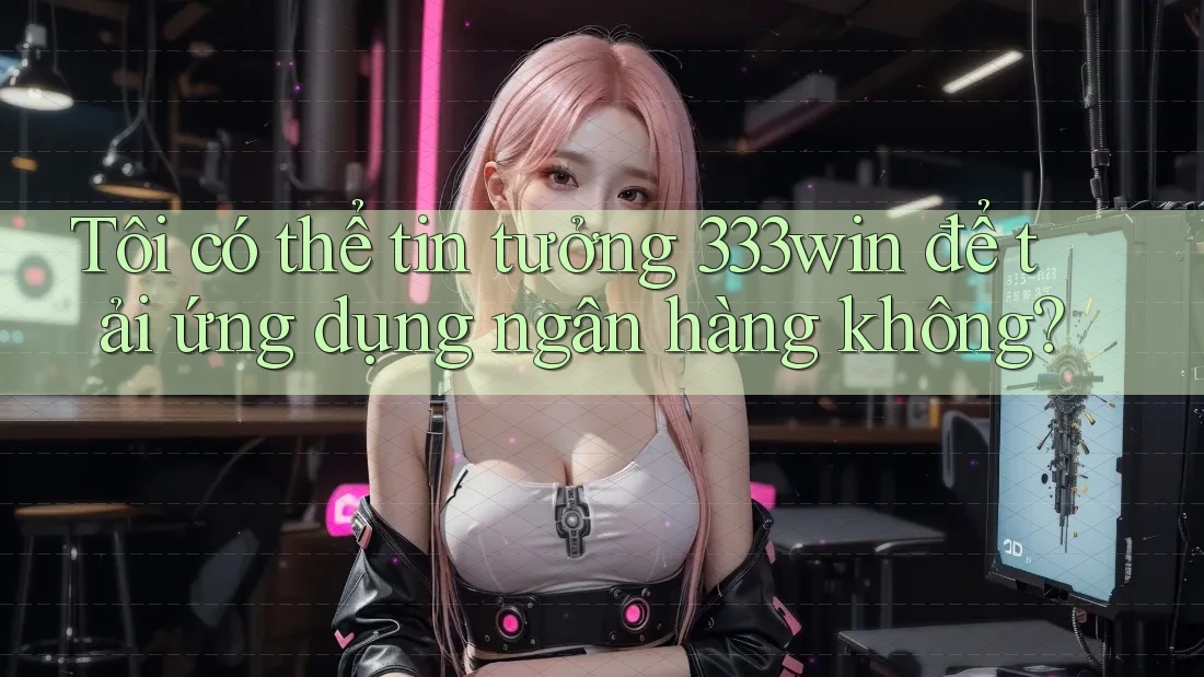 Tôi có thể tin tưởng 333win để tải ứng dụng ngân hàng không?